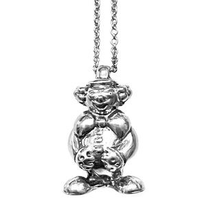 TIFFANY & CO Clown Pendant Sterling Silver .925 RARE Necklace EUC